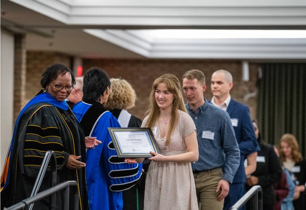Awardee receiving award 11